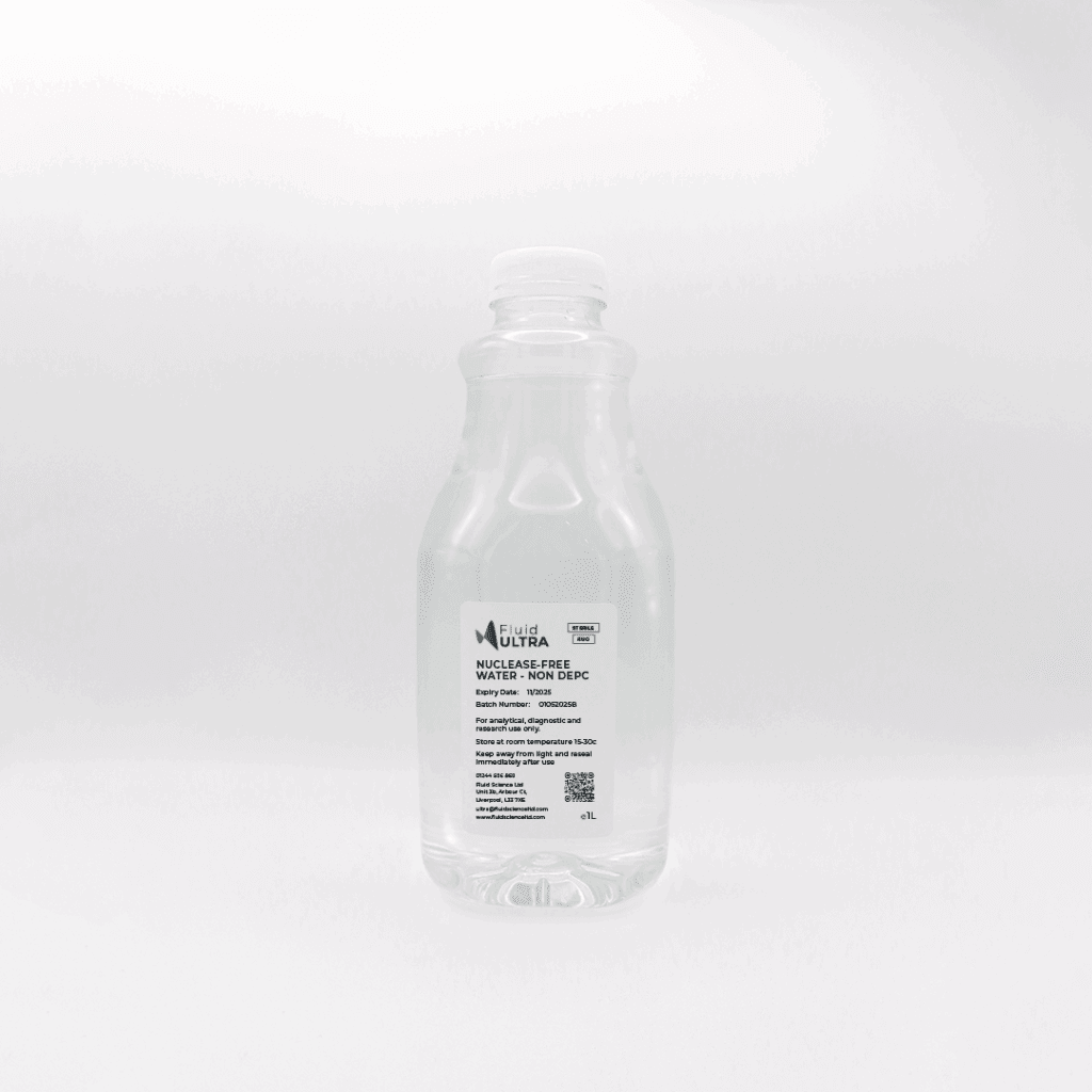 1000ml - Nuclease Free Water - Nuclease-Free Water - Non DEPC Treated - Not DEPC Treated - No Diethylpyrocarbonate - JPG