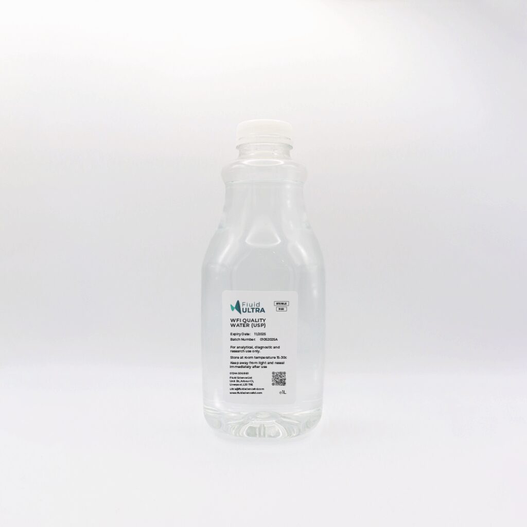 Water For Injection - WFI - Quality - Water For Injection Quality - USP Grade - JPG - EP Grade - USP/EP - WFI Quality - 1231 - 1000ml - 1L