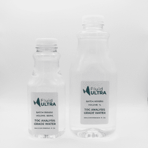 1L + 500ml TOC Analysis Grade Water Bottle with Fluid Ultra Branding