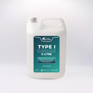 Type 1 Water - Fluid Science TYPE I Deionised Water - TYPE I Water - TYPE 1 Deionised Water - Ultra Pure Water - JPG - ASTM D1193-06 - 5L
