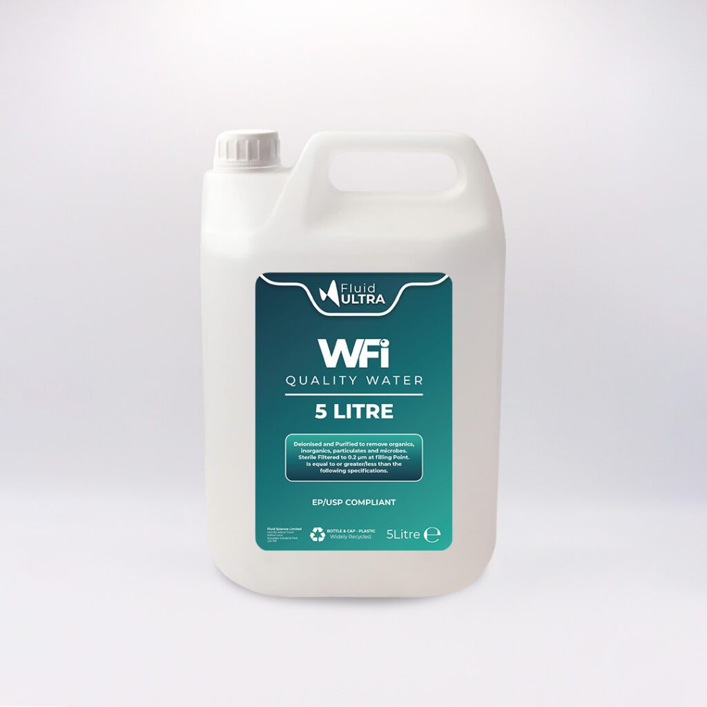 Water For Injection - WFI - Quality - Water For Injection Quality - USP Grade - JPG - EP Grade - USP/EP - WFI Quality - 1231 - 5L